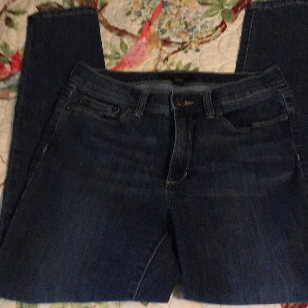 Dark wash high rise jeans